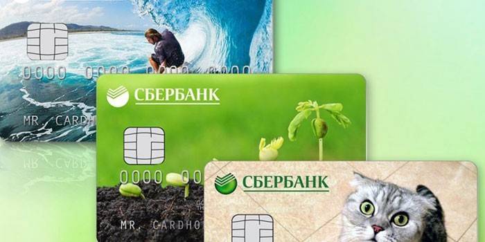 Cartes plastiques Sberbank