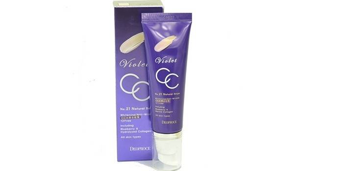 Violet CC crème pour peau normale Deoproce