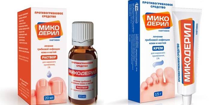 Narkotikų Mikoderil įvairių formų išleidimo