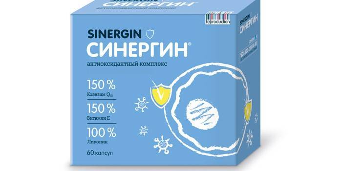 Medicament de la sinergina en envasos