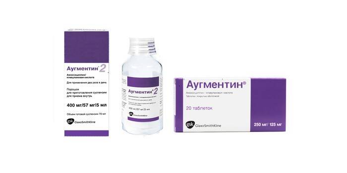 Il farmaco Augmentin in varie forme di rilascio