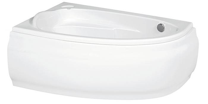 Vasca da bagno ad angolo economica in acrilico Cersanit JOANNA