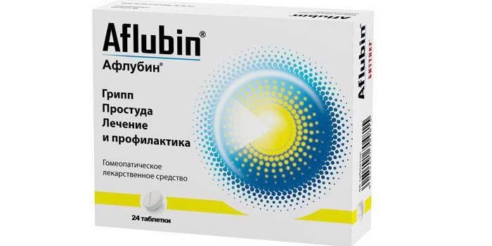 Paket başına Aflubin tabletleri