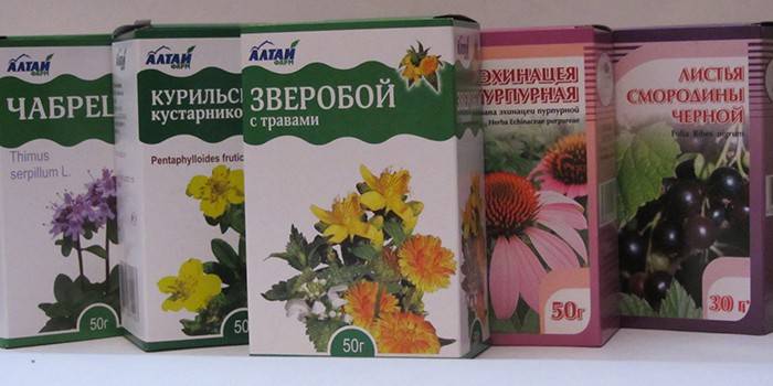 Herbes pour la puissance en paquets
