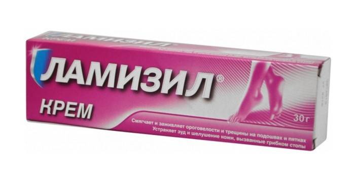 Creme Lamisil in der Packung