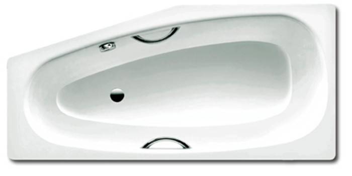 Vasca da bagno angolare in acciaio KALDEWEI MINI