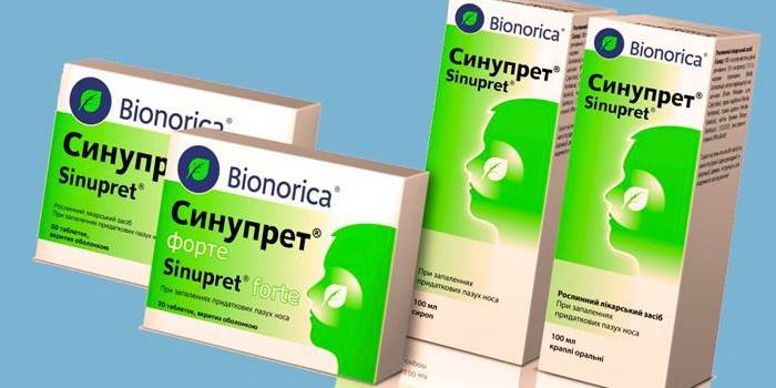 Linea di prodotti Sinupret