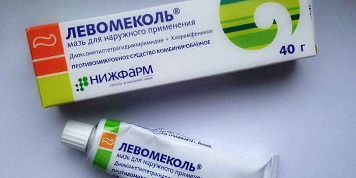 Unguent Levomekol în pachet