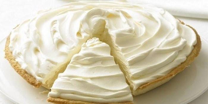 Pastel con helado
