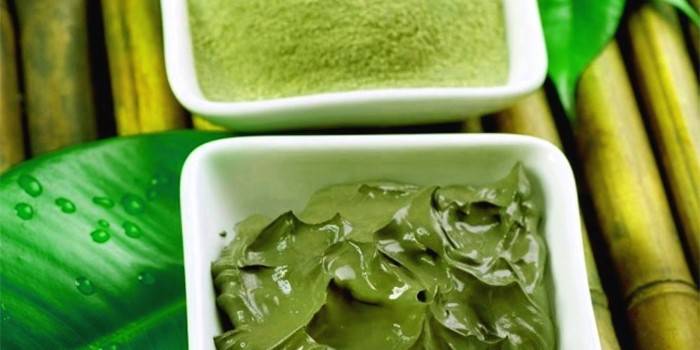 , Maschera pronta di argilla verde