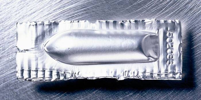 Rektal suppositorie i pakke