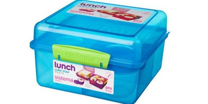 „Sistema“ plastikinių priešpiečių dėžutė