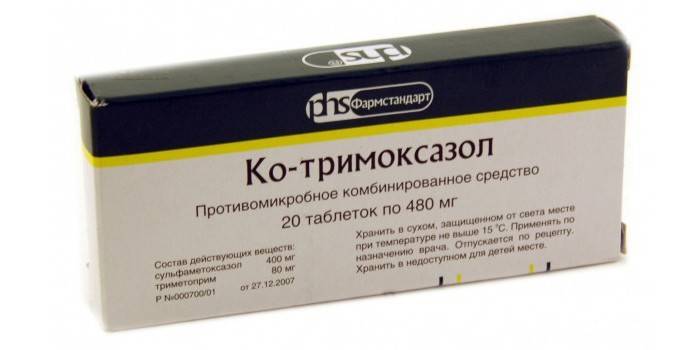 Imballaggio di compresse di Co-trimoxazole