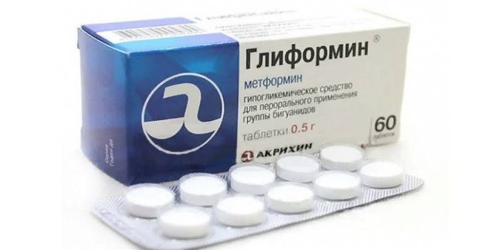 Глиформин таблетки в опаковка