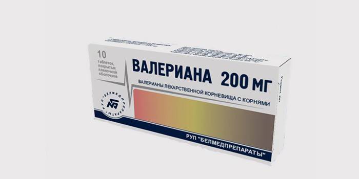 Συσκευασία δισκίων valerian