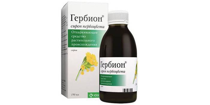 Kräutersirup in der Packung