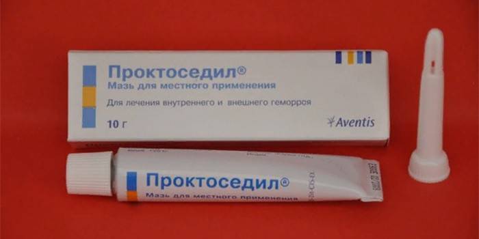 Proctosedyl Salbe in Verpackung und Applikator