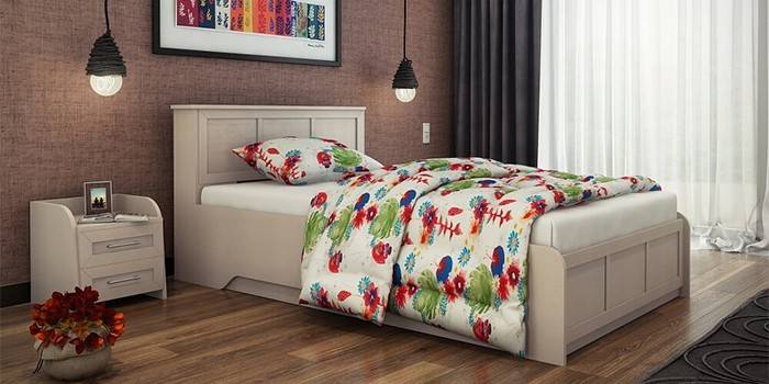 Bett mit Nachttischen Solo29