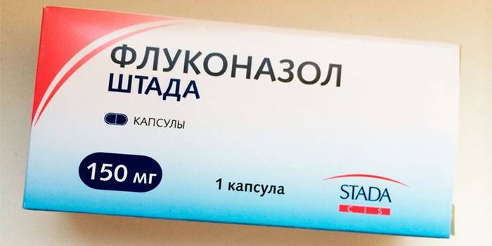 Flukonazolio stadijos kapsulės