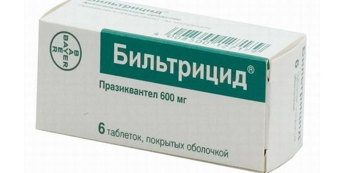Билтрицид в опаковката
