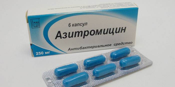 Tablete de azitromicină per pachet