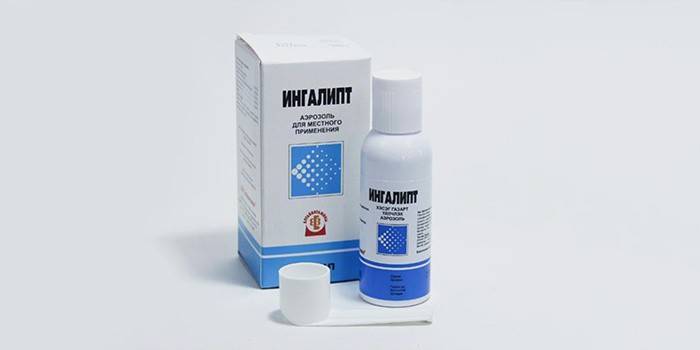 Ingalipt aerosol în ambalaj
