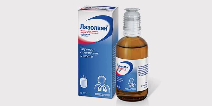 Pakkaus yskänsiirappi Lazolvan