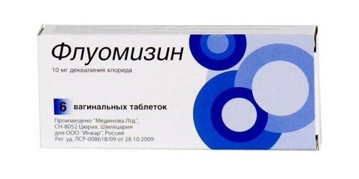 Fluomizin ในแพ็คเกจ