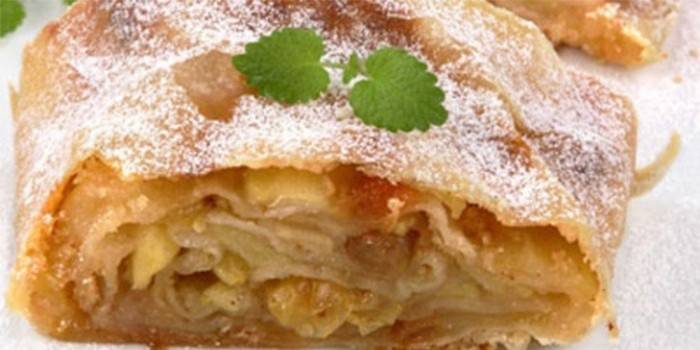 Strudel de massa folhada