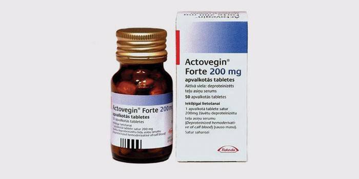 Compresse Actovegin in un barattolo