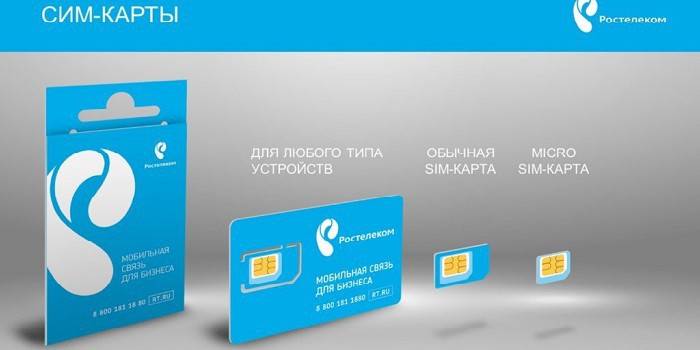 כרטיסי SIM של Rostelecom למכשירים שונים