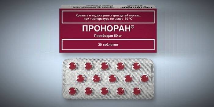 Pronoran tabletės lizdinėse plokštelėse