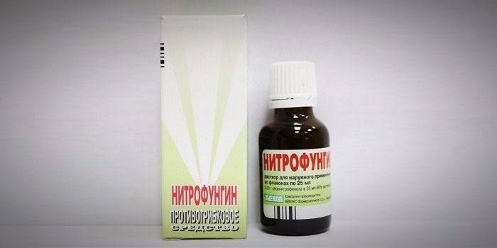 Διάλυμα νιτροφουγγινίου στη συσκευασία
