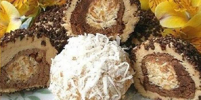 Pastissos amb cacau i fruits secs