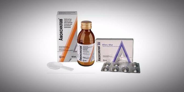 Amoxiclav in verschiedenen Freisetzungsformen
