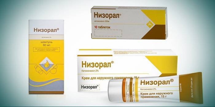 Shampoo Nizoral, pomata, compresse