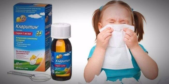 Sirop de Claritină și Fată de strănut