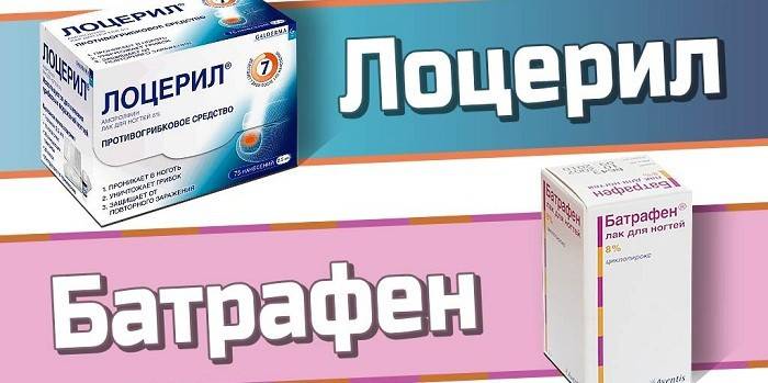 Svampedæmpende lakker Loceryl og Batrafen