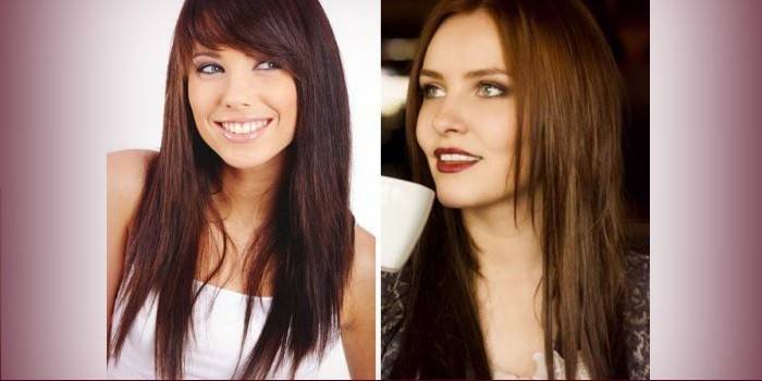 Coupe de cheveux avec une frange et sans