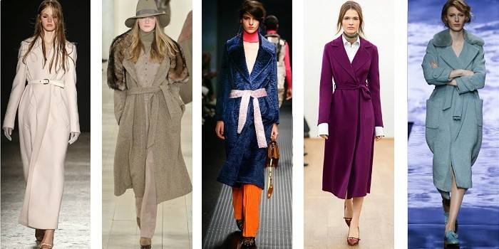 imagens da moda de meninas em um casaco de envoltório