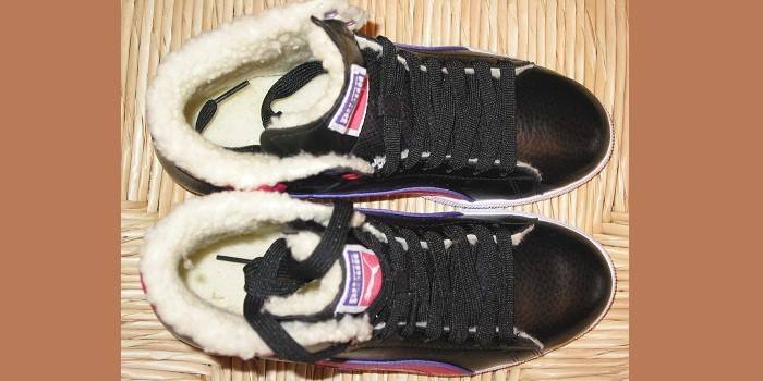 Faux Kürklü Puma Kış Bayan Spor Ayakkabısı