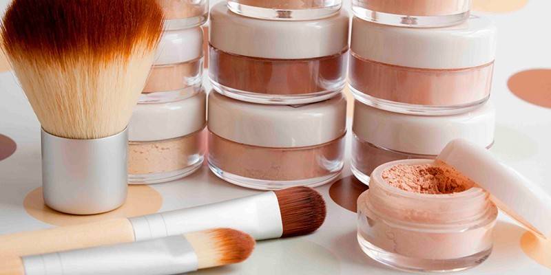 Cosmetics and brushes