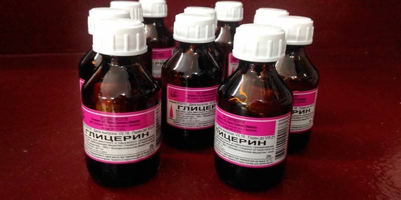 Glycerin sa mga vial