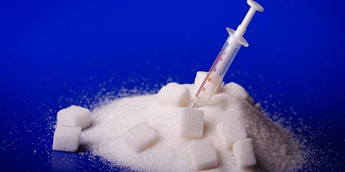 Sucre et seringue