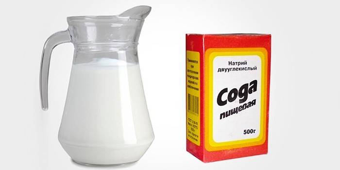 Lait et soda