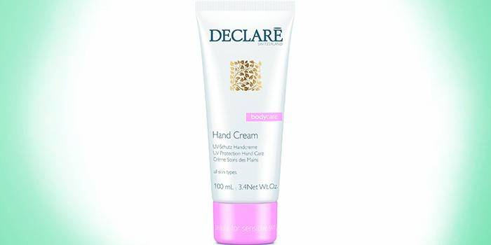 Soin des mains avec protection UV SPF4