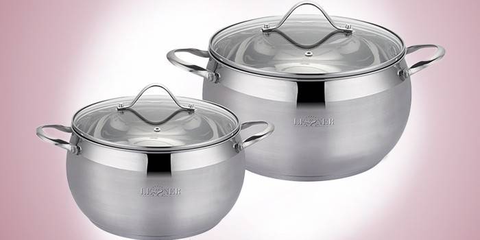 Dvi keptuvės „Lessner 55857“