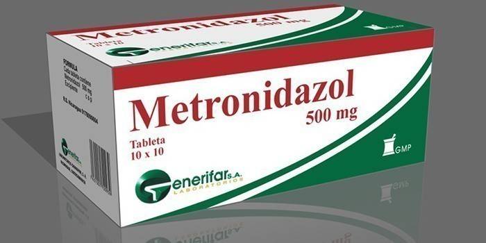 Comprimidos de metronidazol por paquete
