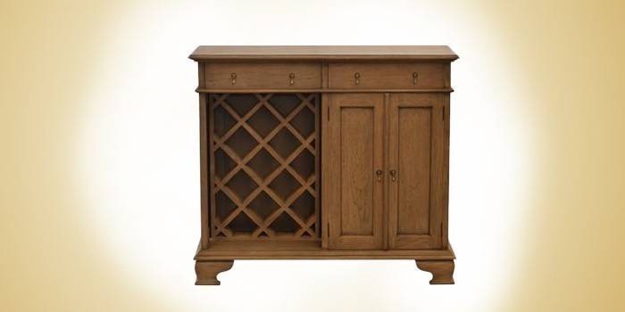 Old Wine Sideboard Çekmeceli şarap saklama dolabı