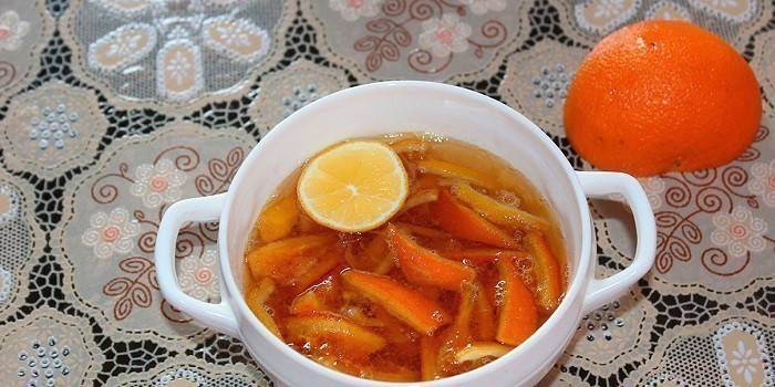 Mermelada de diente de león con naranja